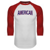 Thumbnail image for  White/Red Raglan Baseball T Shirt