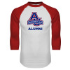 Thumbnail image for  White/Red Raglan Baseball T Shirt
