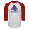 Thumbnail image for  White/Red Raglan Baseball T Shirt