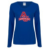 Thumbnail image for  Womens Royal Long Sleeve V Neck Tee 