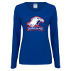 Thumbnail image for  Womens Royal Long Sleeve V Neck Tee 