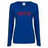 Thumbnail image for  Womens Royal Long Sleeve V Neck Tee 