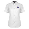 Thumbnail image for  Womens White Twill Button Up Short Sleeve