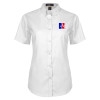 Thumbnail image for American Womens White Twill Button Up Short Sleeve