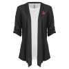 Thumbnail image for  Womens Grey Drape Front Cardigan Sweater