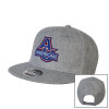 Thumbnail image for  Heather Grey Wool Blend Flat Bill Snapback Hat