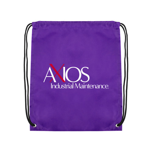  Purple Drawstring Backpack - AXIOS Industrial Maintenance