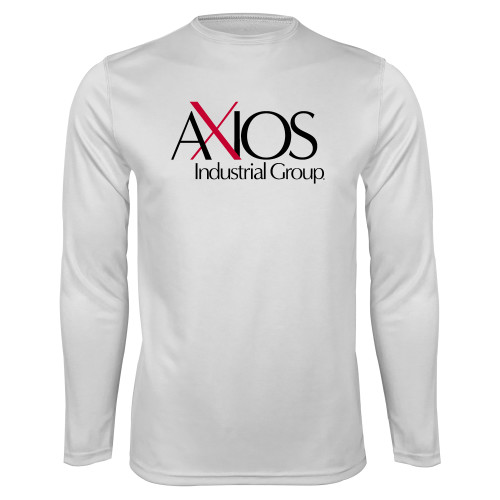  White Performance Long Sleeve Shirt - AXIOS Industrial Group