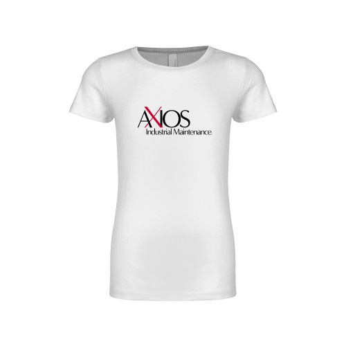  Next Level Girls White Fashion Fit T Shirt - AXIOS Industrial Maintenance