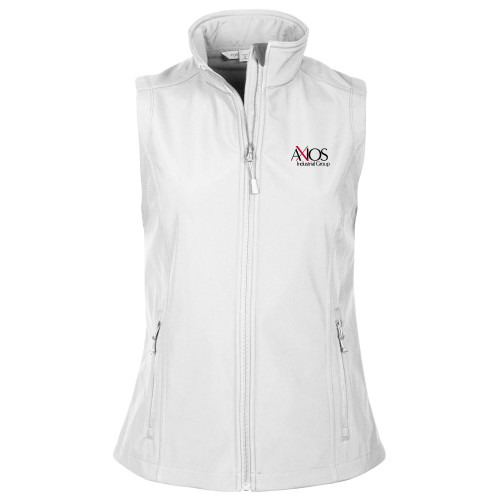  Womens White Core Softshell Vest - AXIOS Industrial Group - PLUS