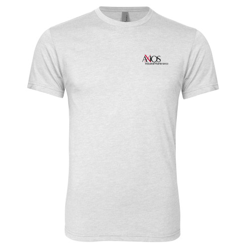 Next Level Heather White Triblend Tee-AXIOS Industrial Maintenance