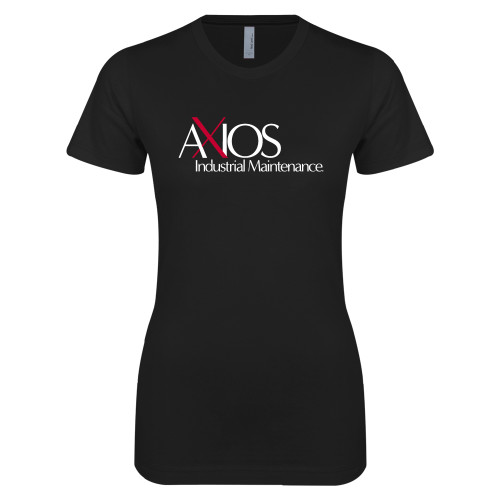  Next Level Womens Black Boyfriend Tee - AXIOS Industrial Maintenance