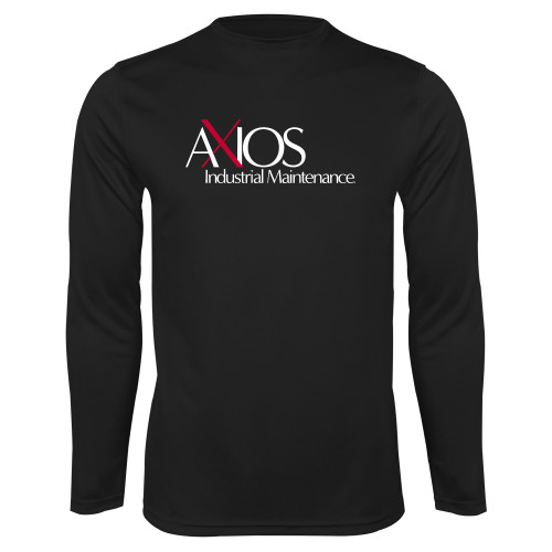  Black Performance Long Sleeve Shirt - AXIOS Industrial Maintenance