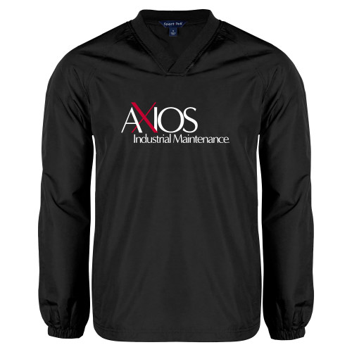  Black V Neck Raglan Windshirt - AXIOS Industrial Maintenance