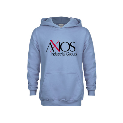  Youth Light Blue Fleece Hoodie - AXIOS Industrial Group