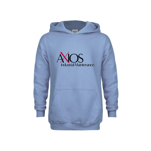  Youth Light Blue Fleece Hoodie - AXIOS Industrial Maintenance