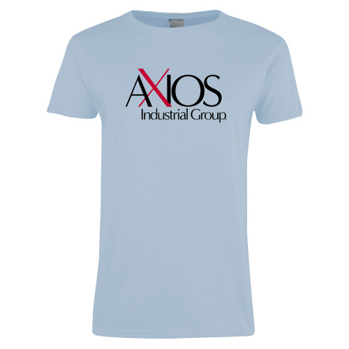 Womens Light Blue Short Sleeve Tee - AXIOS Industrial Group