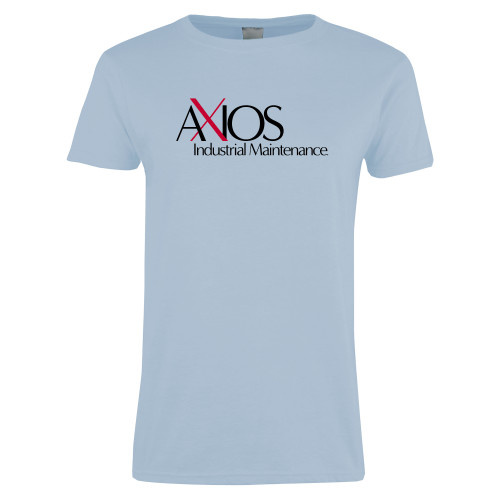 Womens Light Blue Short Sleeve Tee - AXIOS Industrial Maintenance