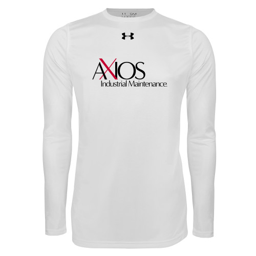  Under Armour White Long Sleeve Tech Tee - AXIOS Industrial Maintenance