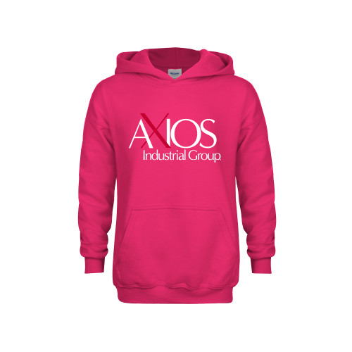  Youth Hot Pink Fleece Hoodie - AXIOS Industrial Group