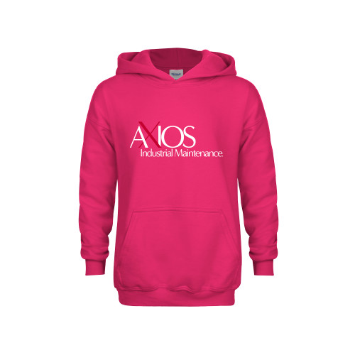  Youth Hot Pink Fleece Hoodie - AXIOS Industrial Maintenance