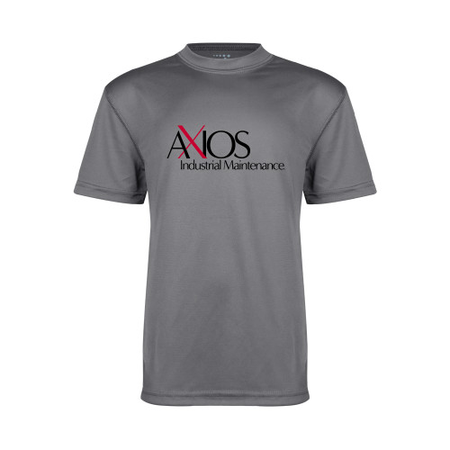  Youth Performance Grey Concrete Tee - AXIOS Industrial Maintenance