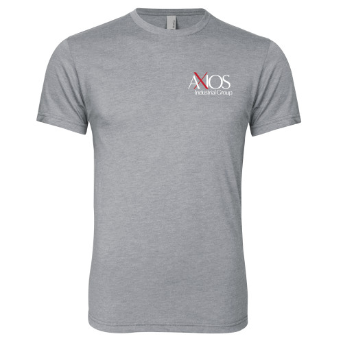 Next Level Heather Grey Triblend Tee-AXIOS Industrial Group