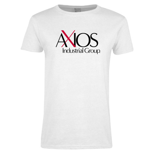  Womens White Short Sleeve Tee - AXIOS Industrial Group
