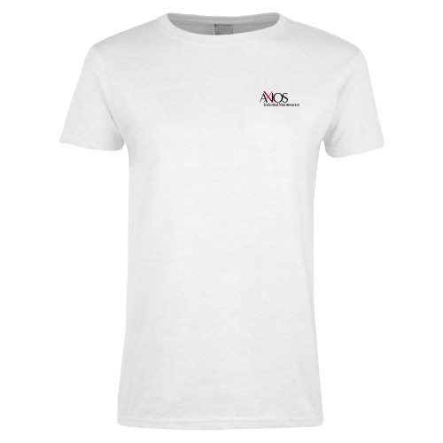  Womens White Short Sleeve Tee - AXIOS Industrial Maintenance