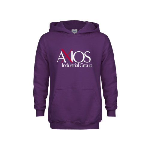  Youth Purple Fleece Hoodie - AXIOS Industrial Group