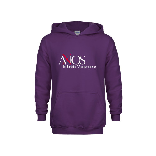  Youth Purple Fleece Hoodie - AXIOS Industrial Maintenance
