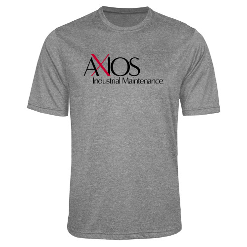  Grey Heather Performance Contender Tee - AXIOS Industrial Maintenance