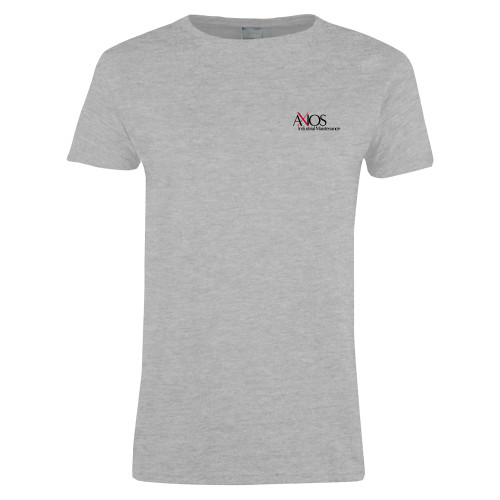  Womens Grey Short Sleeve Tee - AXIOS Industrial Maintenance