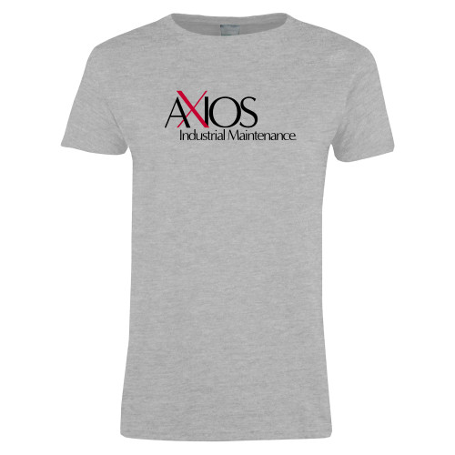  Womens Grey Short Sleeve Tee - AXIOS Industrial Maintenance