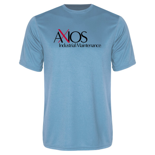  Light Blue Performance Tee - AXIOS Industrial Maintenance