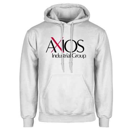  White Fleece Hoodie - AXIOS Industrial Group