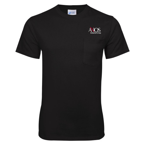  Black T Shirt w/Pocket - AXIOS Industrial Group