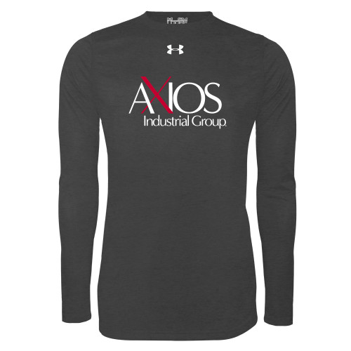  Under Armour Carbon Heather Long Sleeve Tech Tee - AXIOS Industrial Group