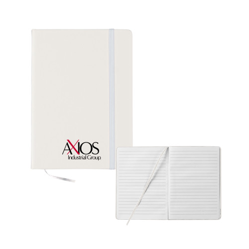  5x7 White Hard Cover Journal - AXIOS Industrial Group