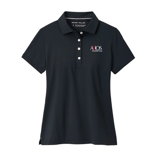  Peter Millar Womens Black Button Polo - AXIOS Industrial Group