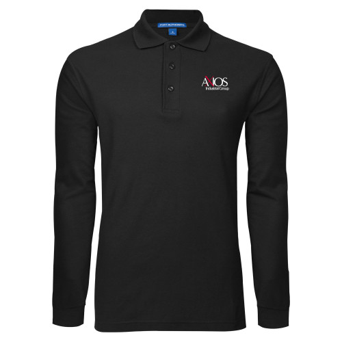  Black Long Sleeve Polo - AXIOS Industrial Group