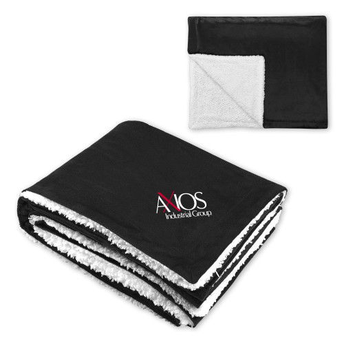  Super Soft Luxurious Black Sherpa Throw Blanket - AXIOS Industrial Group