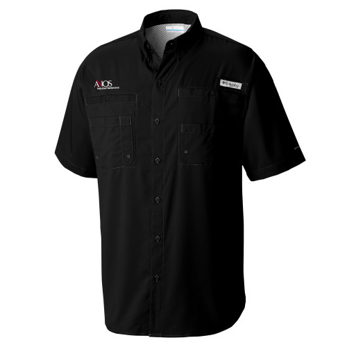  Columbia Black Tamiami Performance Short Sleeve Shirt - AXIOS Industrial Maintenance