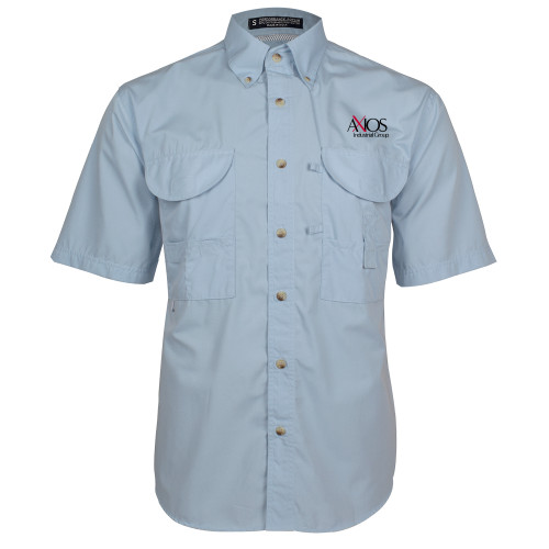  Light Blue Fishing Shirt Performance Short Sleeve  - AXIOS Industrial Group