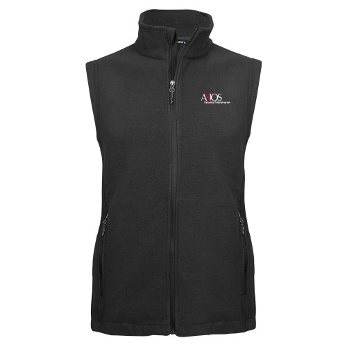  Charcoal Fleece Full Zip Vest - AXIOS Industrial Maintenance