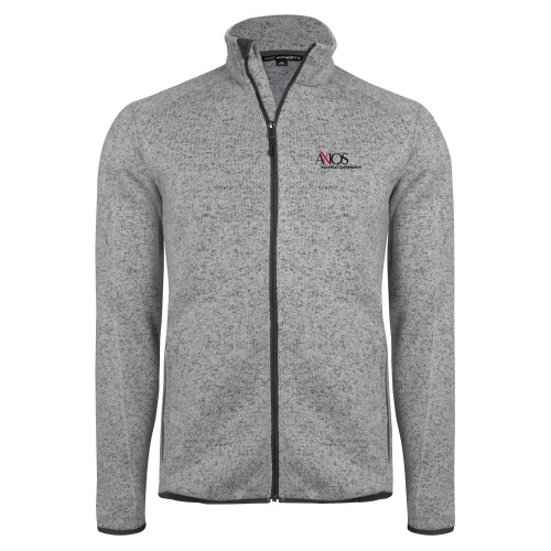  Grey Heather Sweater Fleece Jacket - AXIOS Industrial Maintenance
