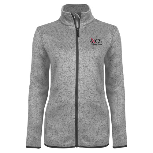  Womens Grey Heather Fleece Jacket - AXIOS Industrial Group
