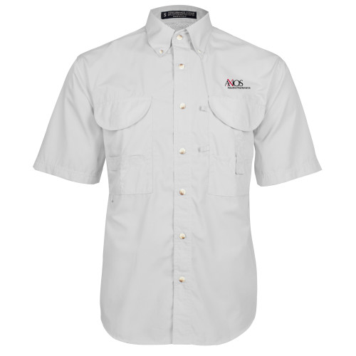  White Fishing Shirt Performance Short Sleeve - AXIOS Industrial Maintenance