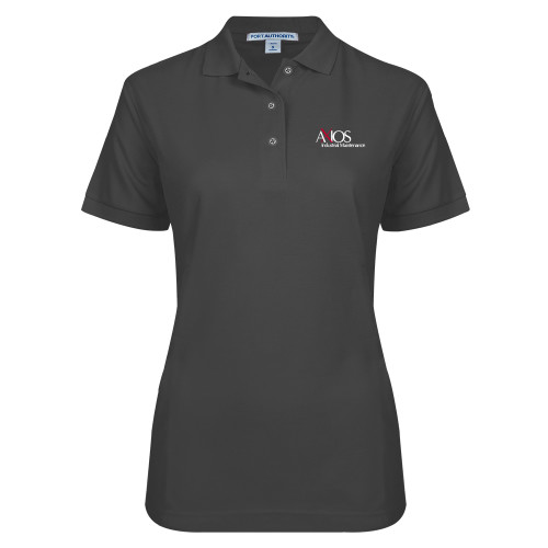  Womens Silk Touch Charcoal Pique Polo - AXIOS Industrial Maintenance