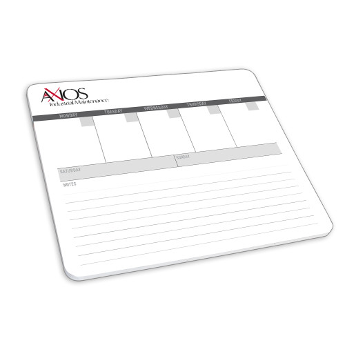  Mousepad/Week At A Glance Note Pad - AXIOS Industrial Maintenance